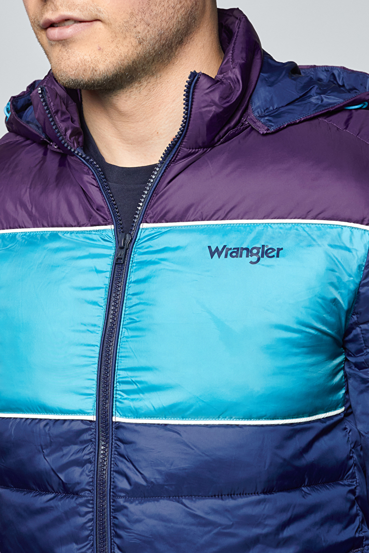 Куртка стьобана Wrangler 3 Colour Puffer Jacket Regular Fit (W4729WM35) Синій