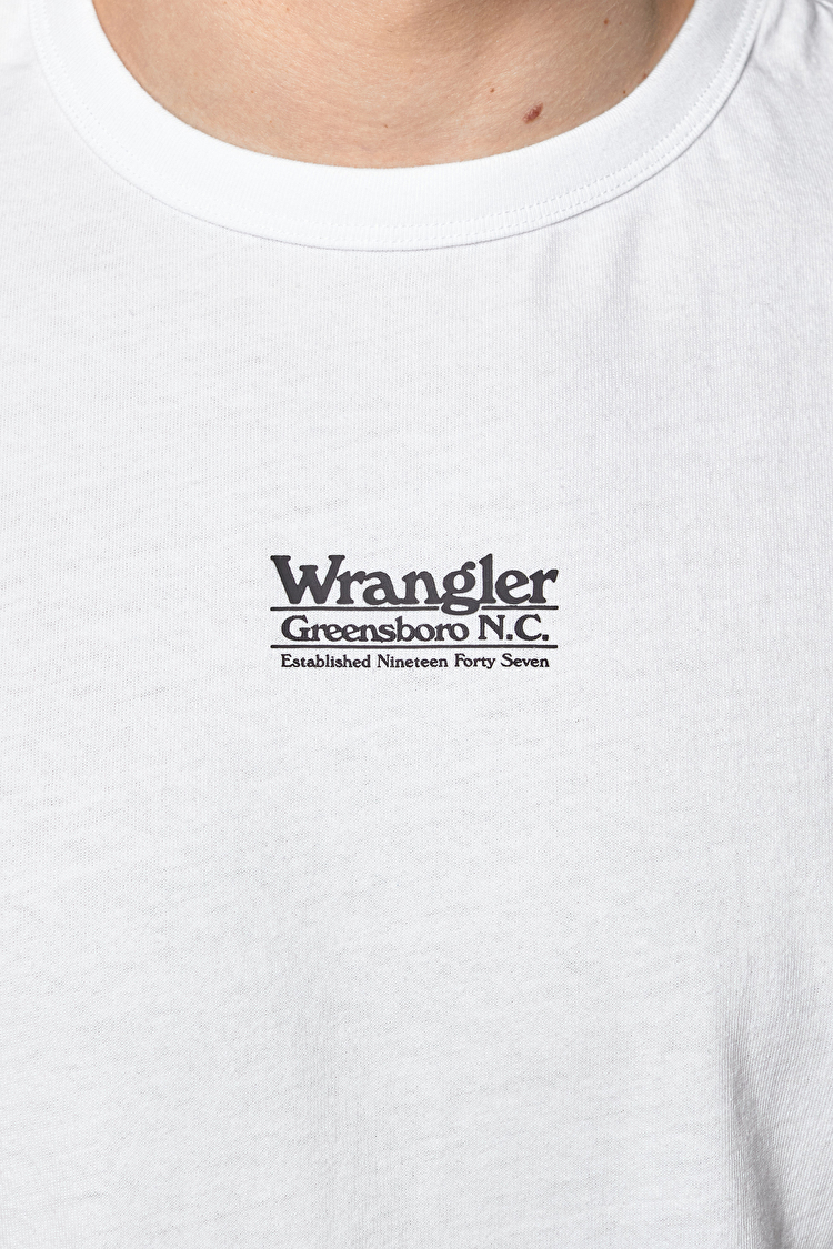 Футболка Wrangler SS SEAS LOGO TEE Regular Fit (W7AKGF989) Білий