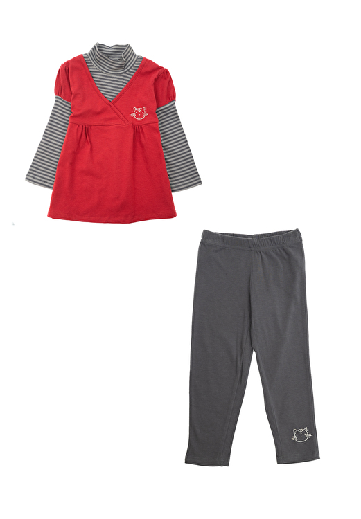 Комплект: Туніка з легінсами Losan Mc baby girls (026-8050AD/283) Темно-червоний