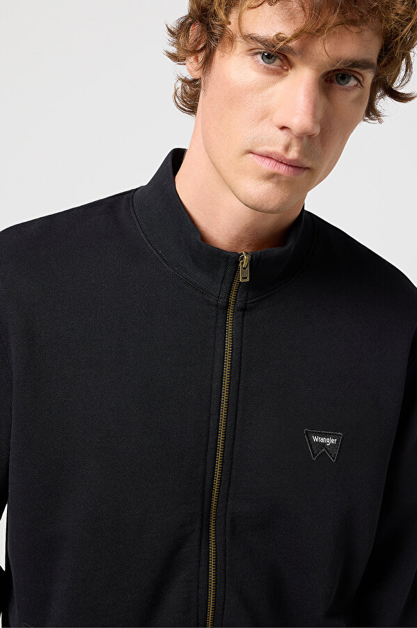 Кофта Wrangler Funnel Neck Zip Regular Fit (112350548) Черный