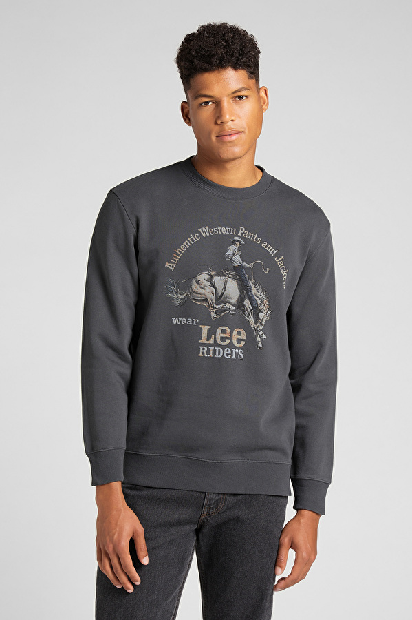 Свитшот LEE Rider Graphic Sweatshirt Regular Fit (L80STJON) Черный