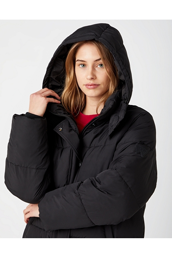 Куртка длинная Wrangler Long Puffer Relaxed Fit (W4S8VJ100) Черный