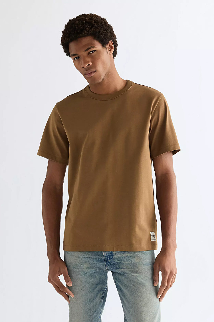 Футболка Wrangler SS SOLID TEE Relaxed Fit (112378013) Коричневий