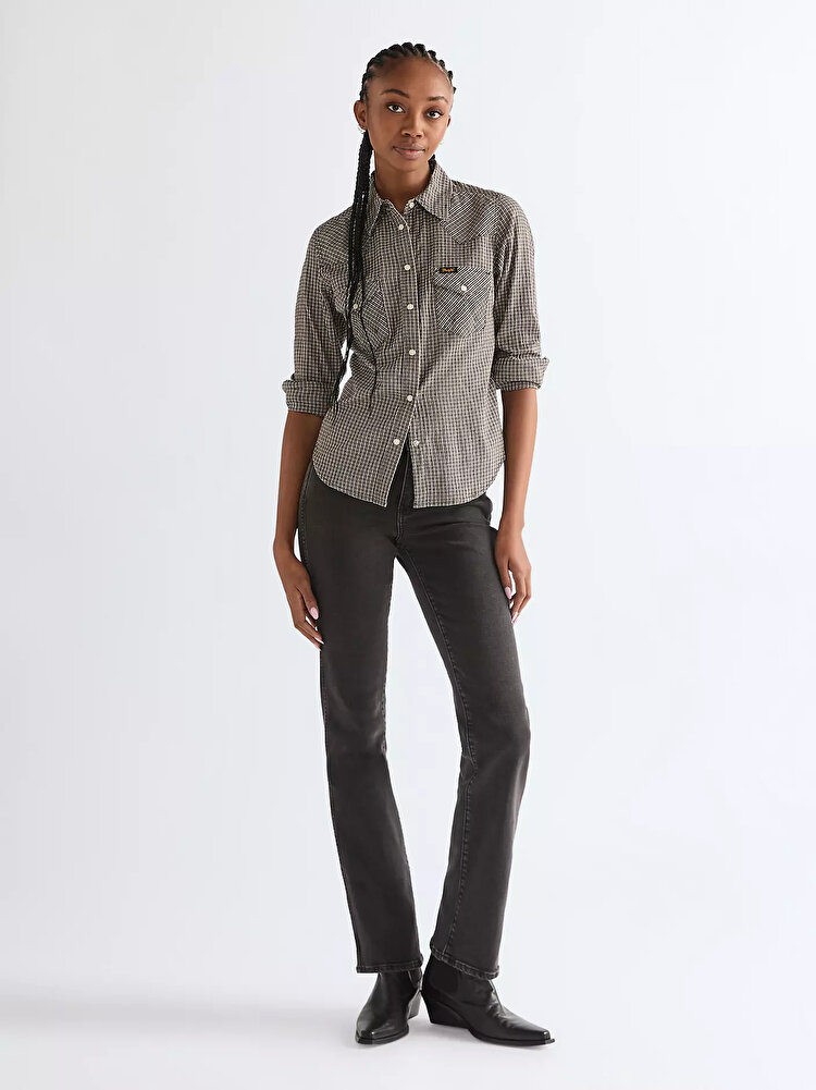 Рубашка Wrangler Western Shirt Slim Fit (112379004) Черный