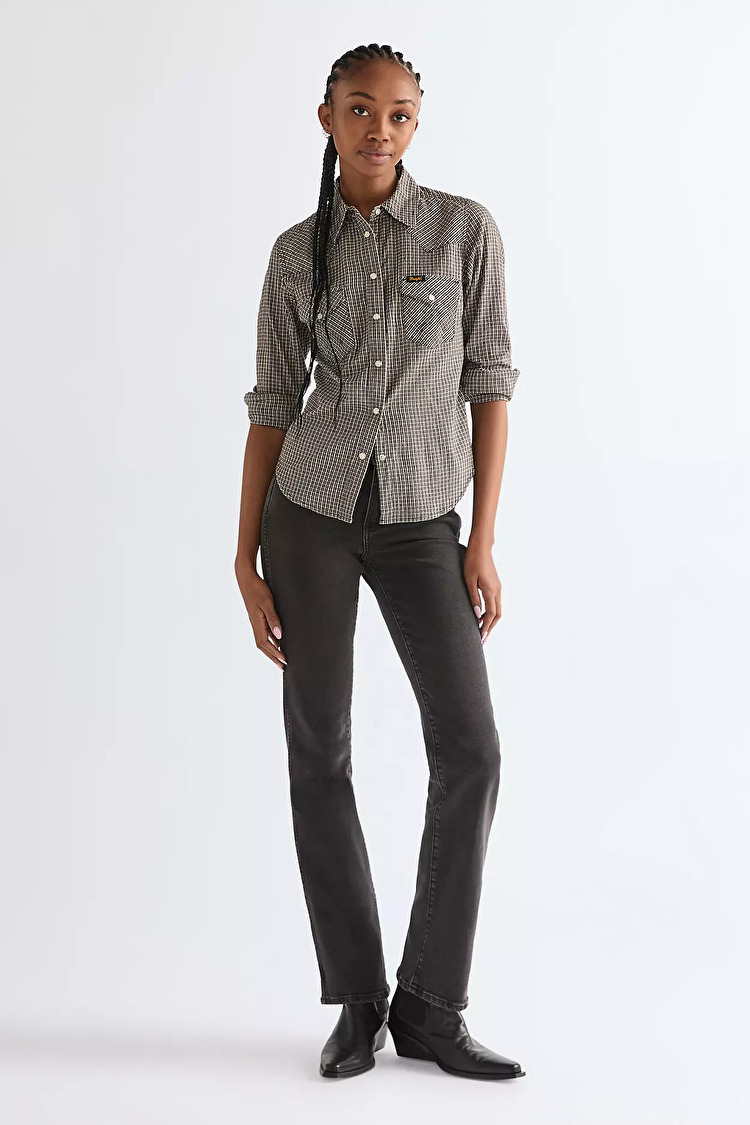 Сорочка Wrangler Western Shirt Slim Fit (112379004) Чорний