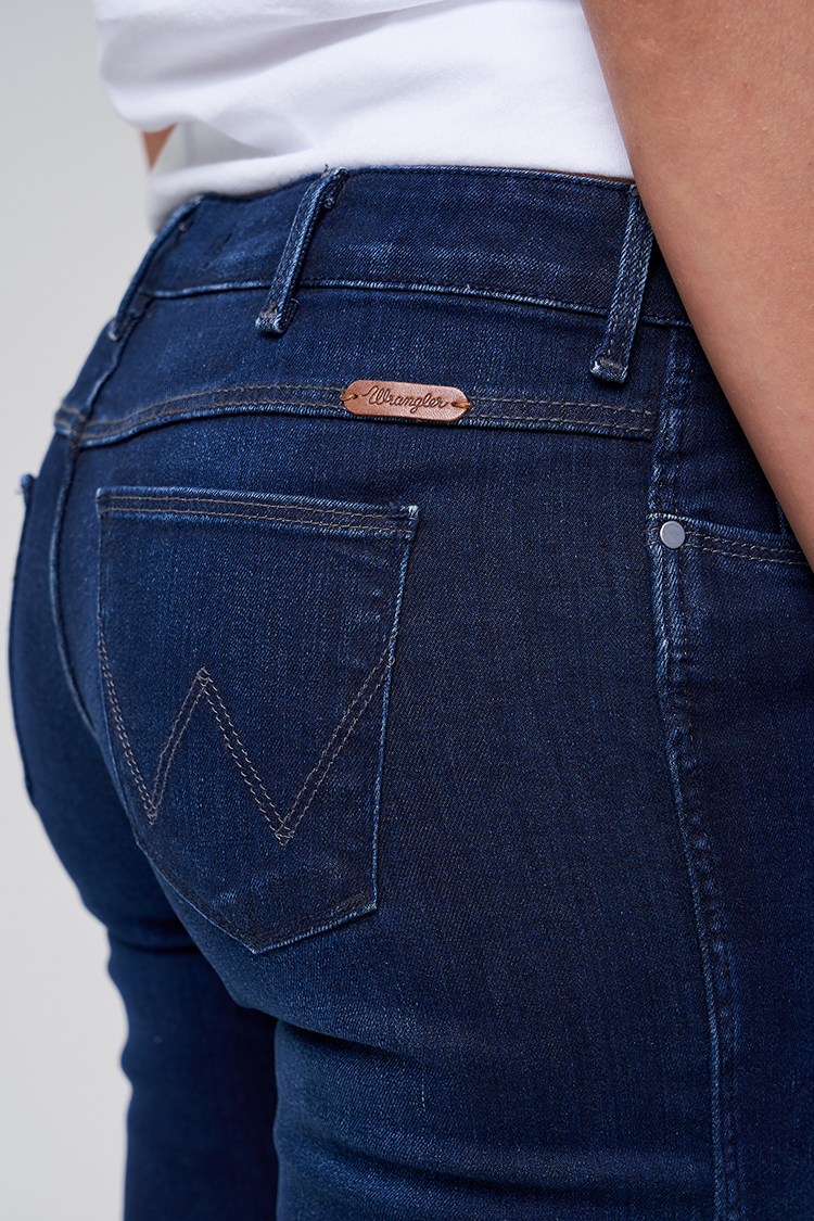 Джинси Wrangler Molly Straight Regular Fit (W26FX754R) Темно-синій