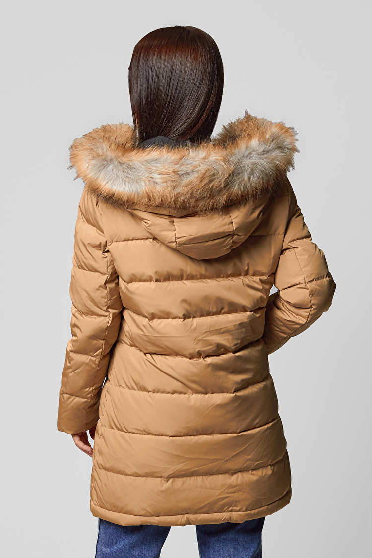 Куртка довга Wrangler Long Puffer Regular Fit (W4126VJWM) Бежевий