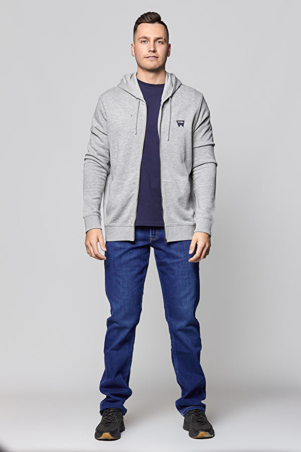 Толстовка Wrangler Sign Off Zipthru Regular Fit (W6B4HAX37) Серый