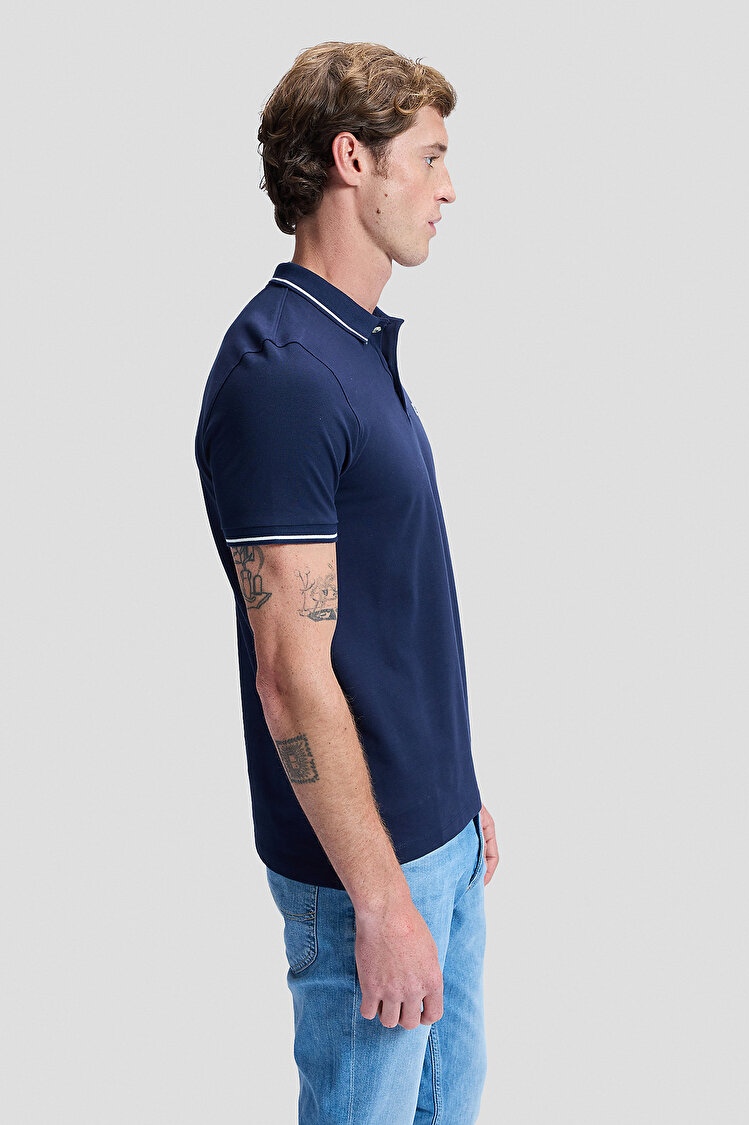 Поло LEE Pique Polo Regular Fit (112113693-L61ARL35) Темно-синій