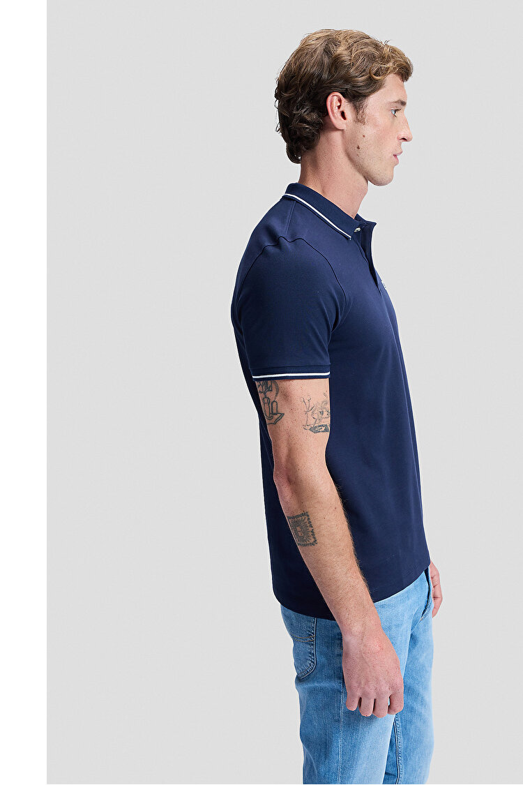 Поло LEE Pique Polo Regular Fit (112113693-L61ARL35) Темно-синій