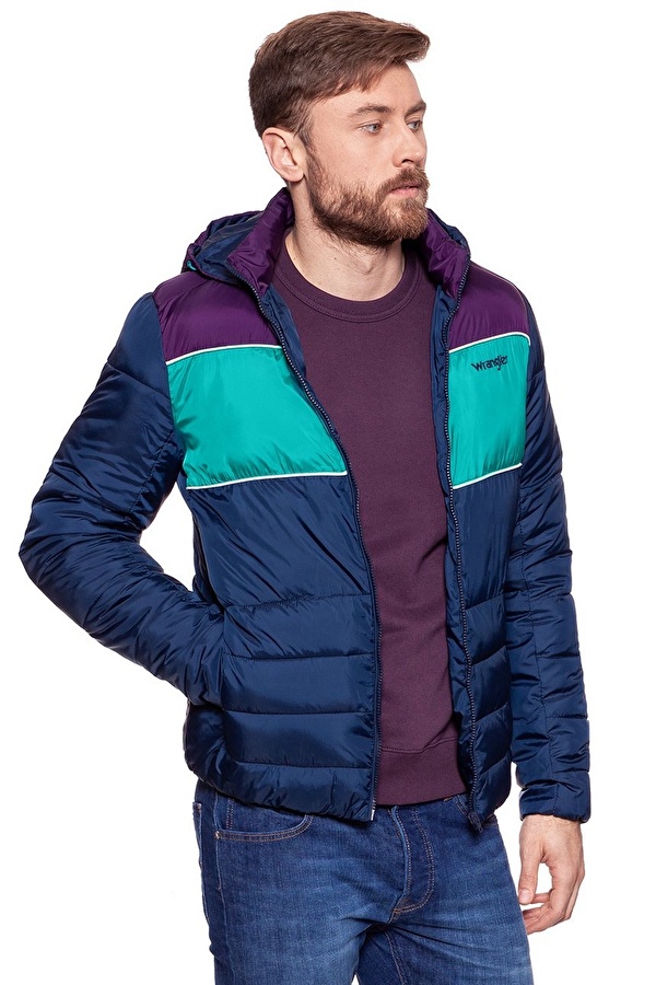 Куртка стеганная Wrangler 3 Colour Puffer Jacket Regular Fit (W4729WM35) Синий