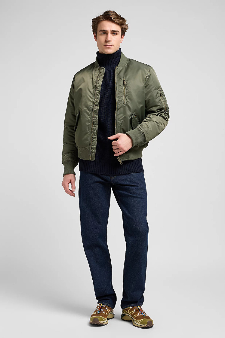 Бомбер LEE Bomber Jacket Relaxed Fit (112371315) Зелений