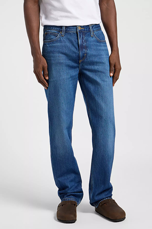 Джинси LEE WEST Regular Fit (112364167) Синій