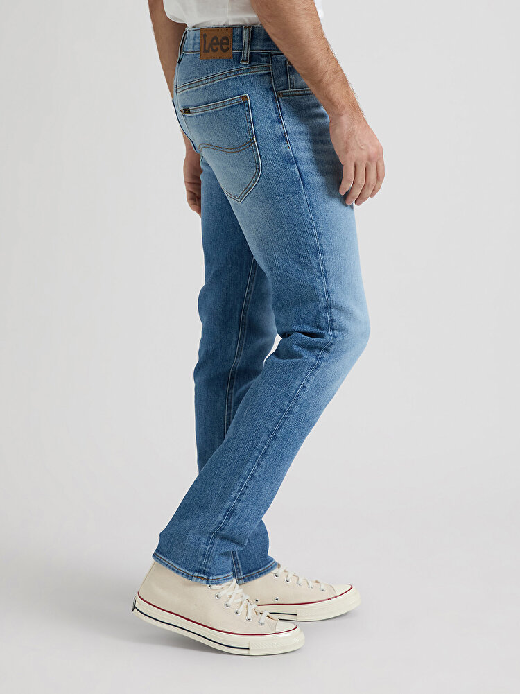 Джинси LEE Rider Slim Fit (112376397) Блакитний