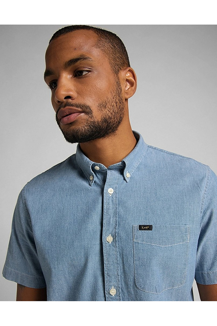 Сорочка LEE LEE BUTTON DOWN SS Regular Fit (L886QMQE) Блакитний