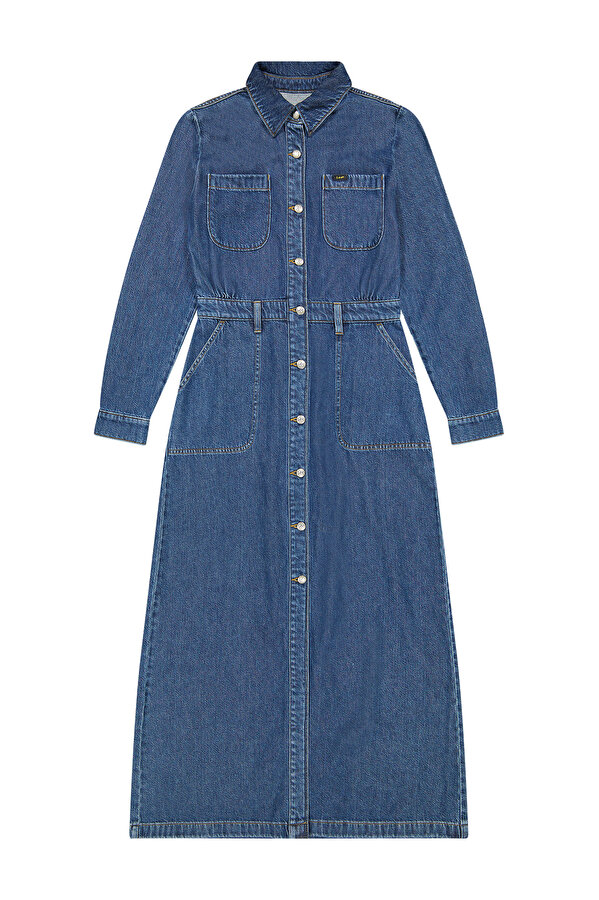 Платье LEE MAXI DENIM UTILITY DRESS Regular Fit (112370993) Синий