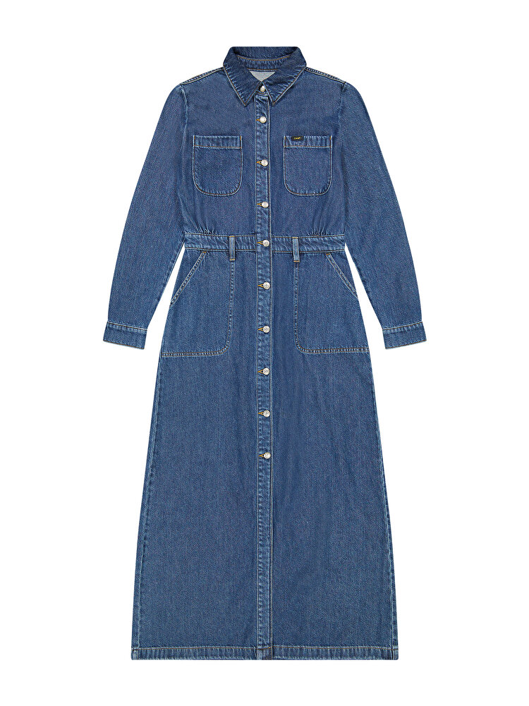 Платье LEE MAXI DENIM UTILITY DRESS Regular Fit (112370993) Синий