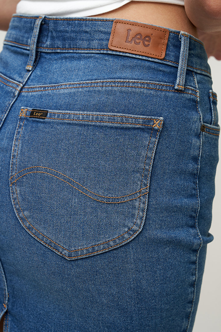 Юбка джинсовая LEE Mid Skirt Mid Skirt (L38JLTZJ) Синий