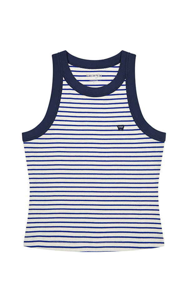 Майка Wrangler Ringer Tank Mazarine Blue (112362567) Синій, білий