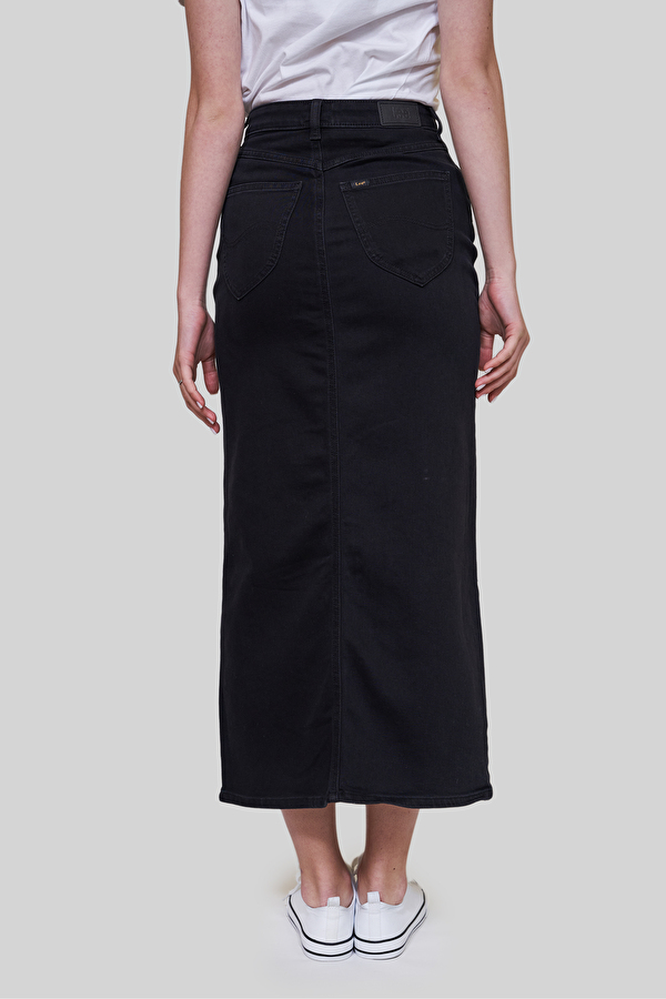 Юбка джинсовая LEE Ultra Long Split Skirt Slim Fit (L38LOKSS) Черный