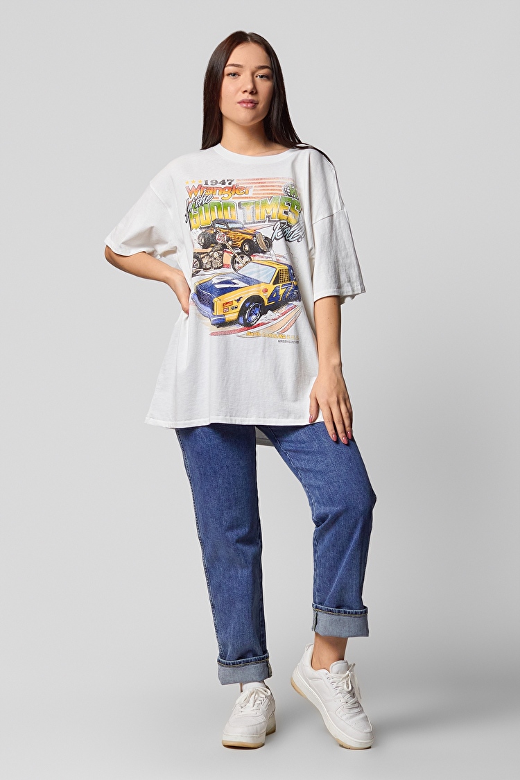 Футболка Wrangler Oversized Tee Oversized Fit (W7R3GFW02) Білий