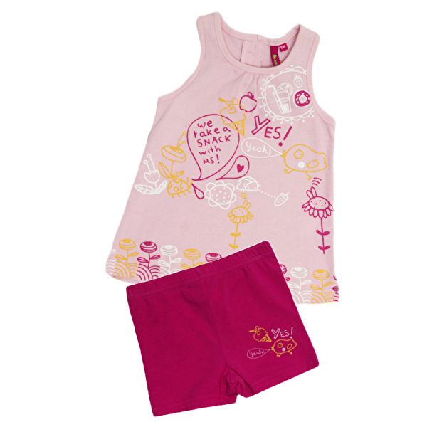 Комплект: Туніка та шорти Losan Mc baby girls (018802204/88) Рожевий