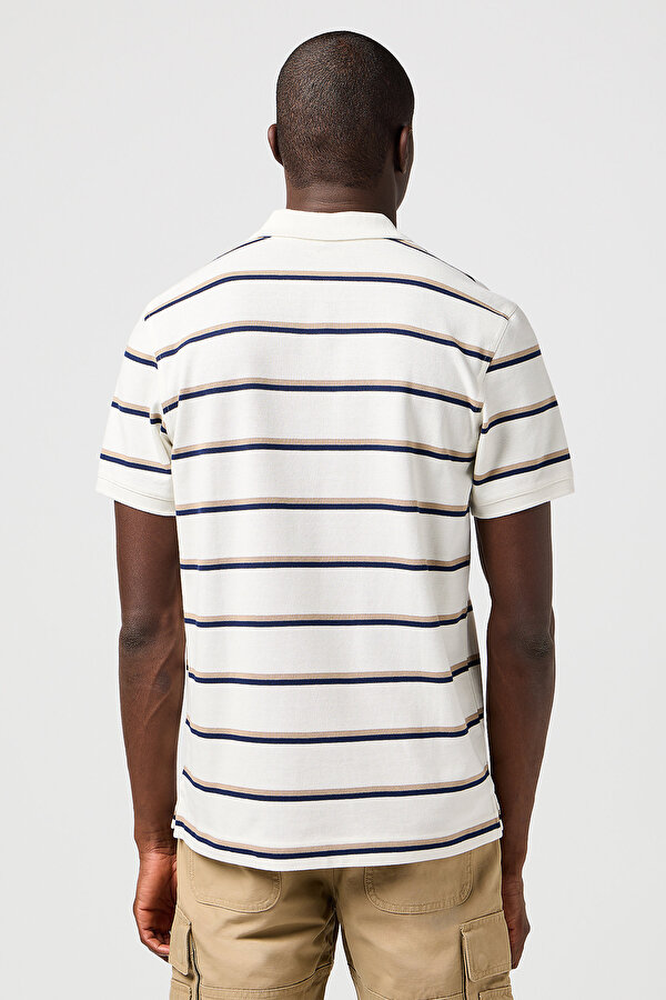 Поло Wrangler Stripe Polo (112362828) Белый