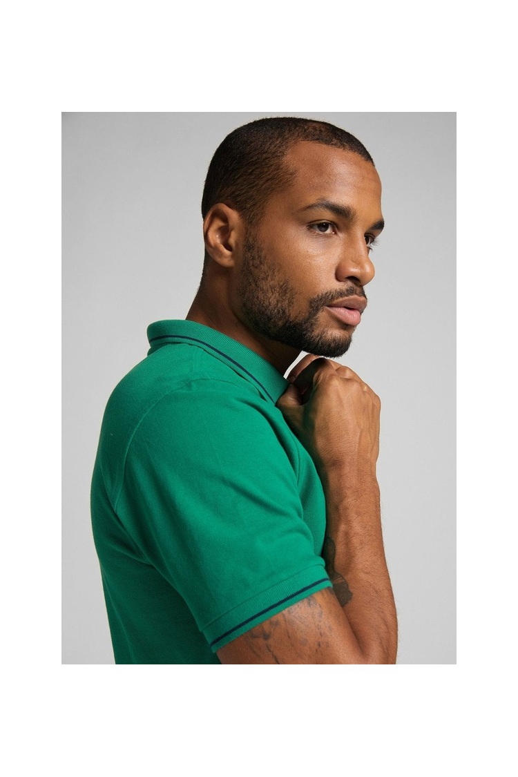 Поло LEE Pique Polo Regular Fit (L61ARLQD) Зеленый