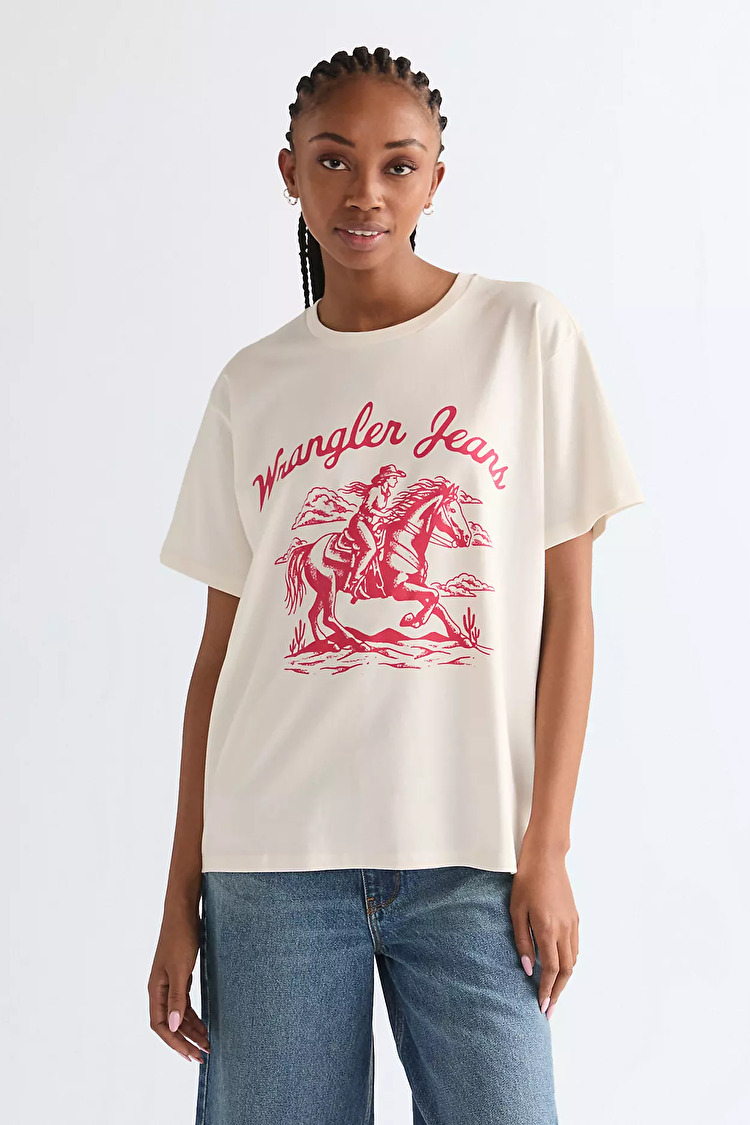Футболка Wrangler Girlfriend Tee Relaxed Fit (112378070) Білий