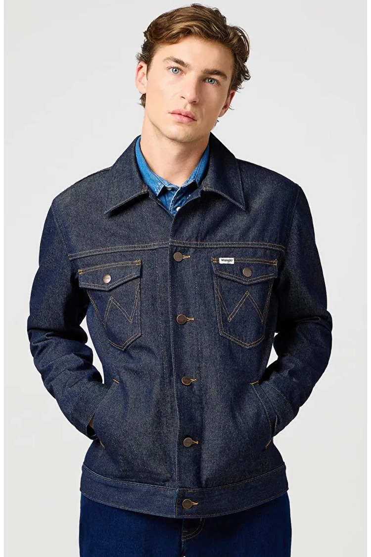Куртка джинсовая Wrangler Regular Jacket (112362391) Темно-синий