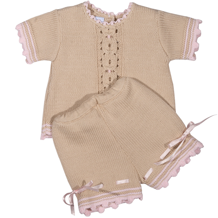 Костюм: Футболка, шорти FOQUE Bebe (5322) Бежевий