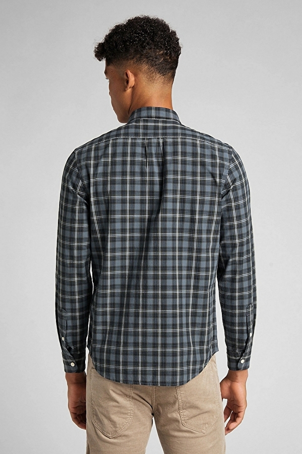 Рубашка LEE Lee Button Down Regular Fit (L880MBTG) Темно-серый