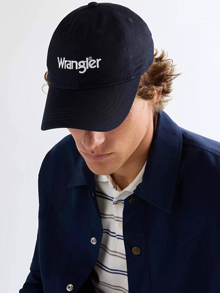 Кепка Wrangler Logo Cap Multiple Fits (112378864) Синий