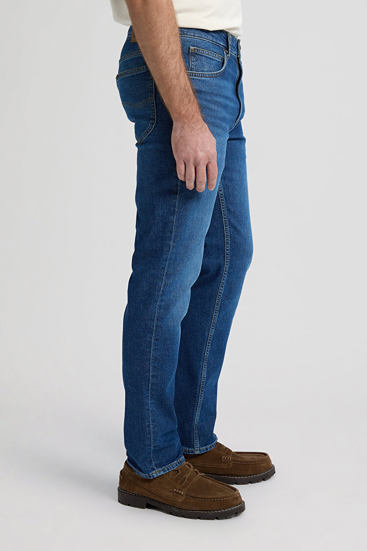 Джинси LEE Rider Slim Fit (112376408) Блакитний