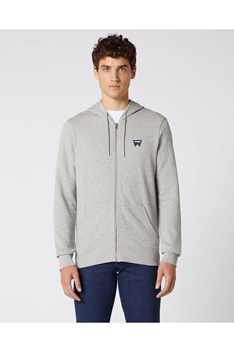 Толстовка Wrangler Sign Off Zipthru Regular Fit (W6B4HAX37) Серый