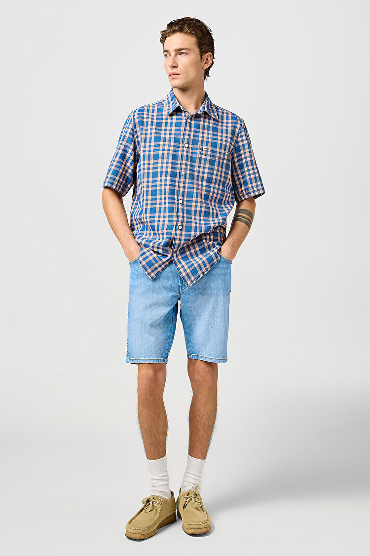 Сорочка Wrangler Flannel Overshirt (112362733) Синій, рожевий