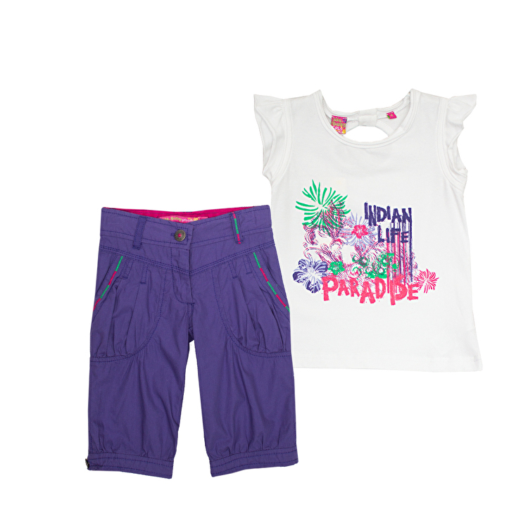 Комплект: Футболка та шорти Losan Mc baby girls (016802104/001) Білий