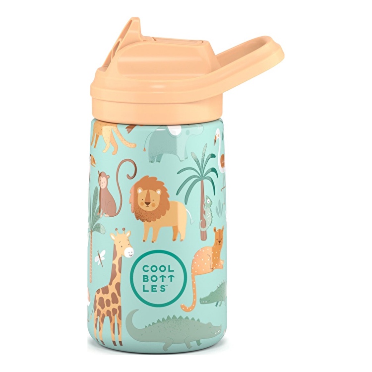 Термобутылка детская с силиконовым носиком COOL BOTTLES Wild crew 350 мл. (0417V)