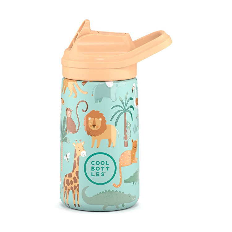 Термопляшка дитяча з силіконовим носиком COOL BOTTLES Wild crew 350 мл. (0417V)