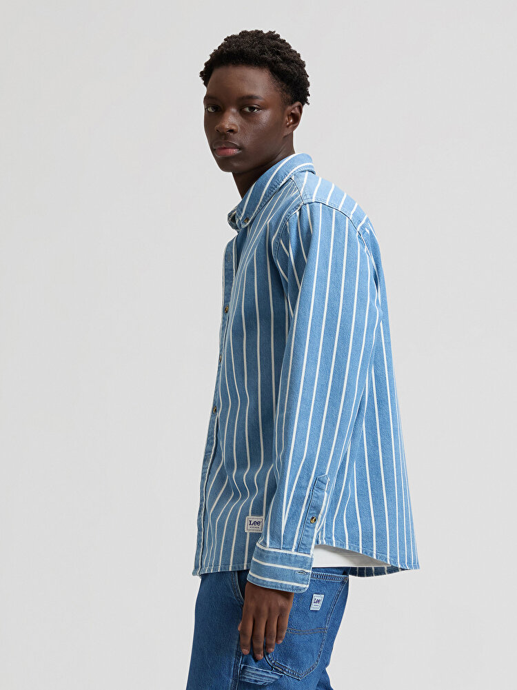 Сорочка LEE WORKWEAR BUTTON DOWN Relaxed Fit (112376596) Блакитний