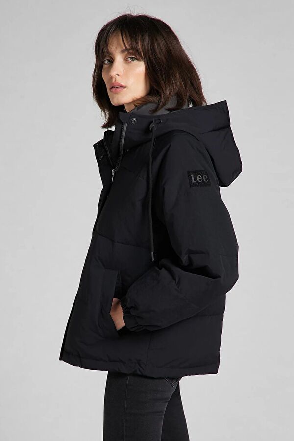 Куртка стьобана LEE Short Puffer Relaxed Fit (L56HXW01) Чорний