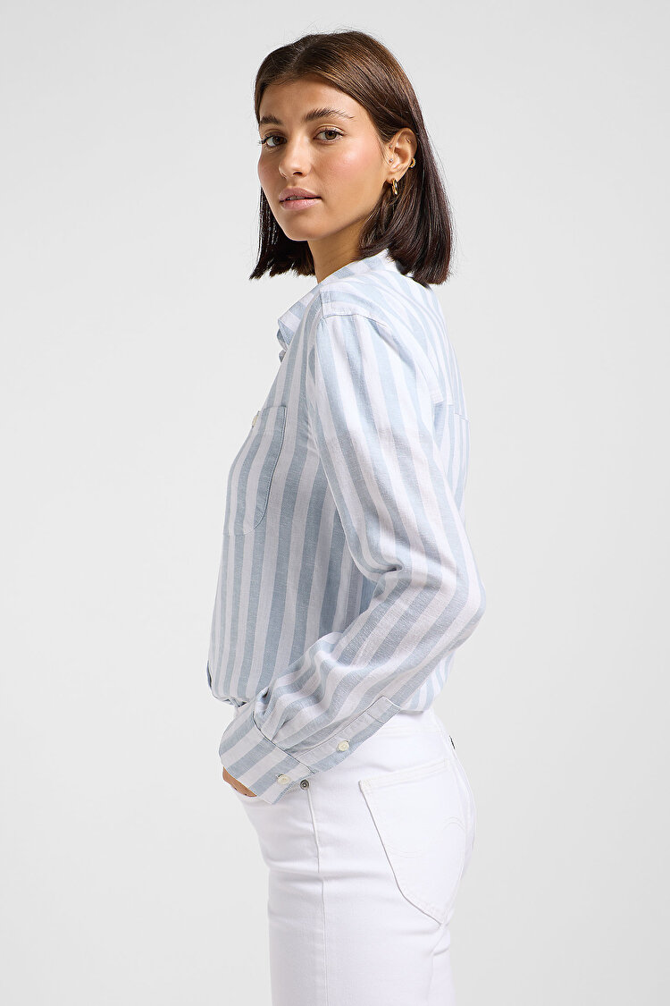 Сорочка LEE All Purpose Concrete Awning (112363656) Голубий