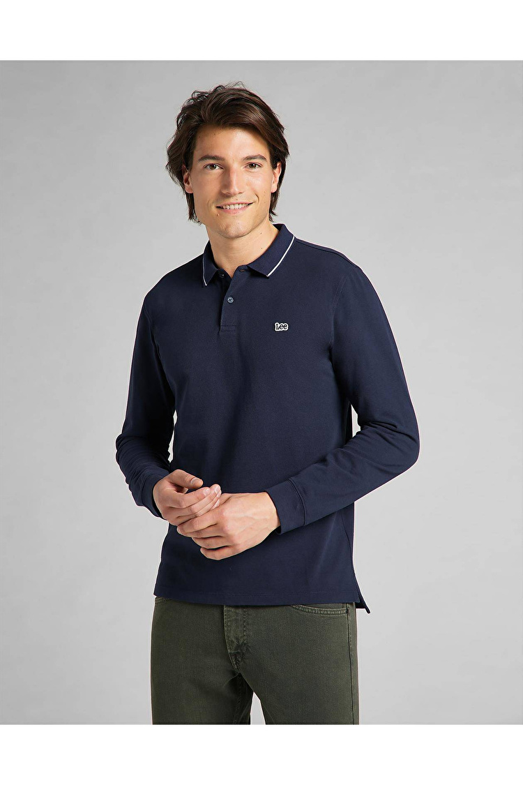 Поло LEE LS Pique Polo Regular Fit (L61VRL35) Темно-синій