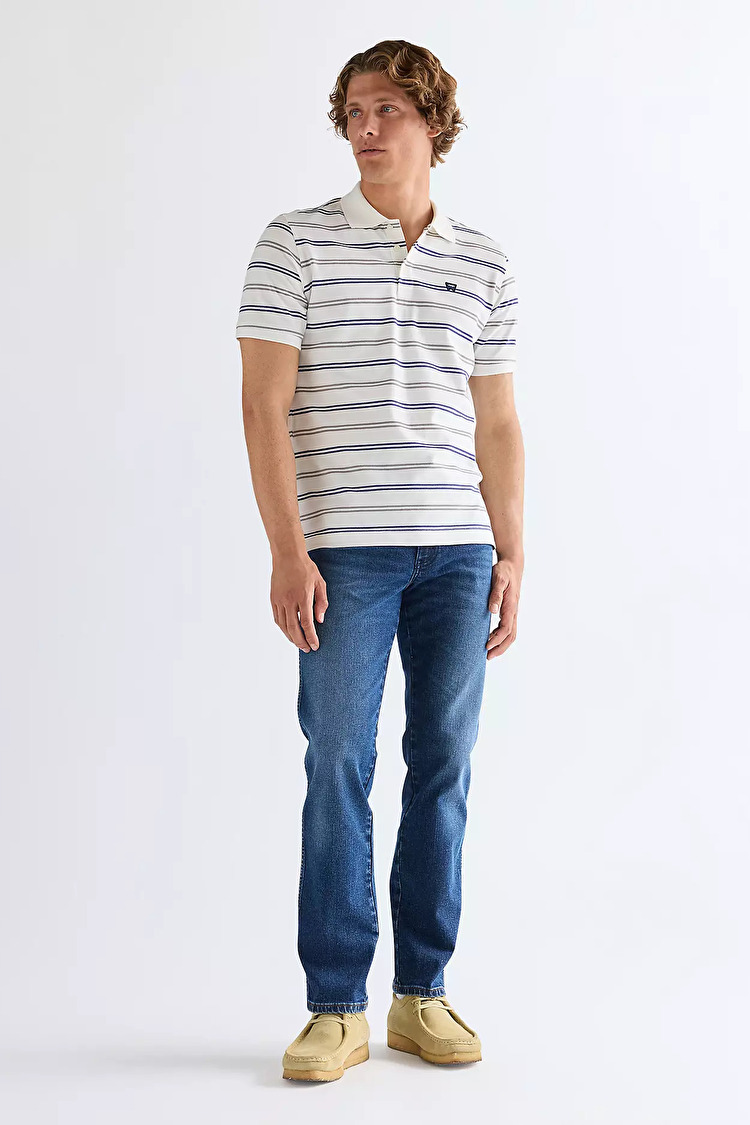 Поло Wrangler Polo shirt Regular Fit (112378958) Білий