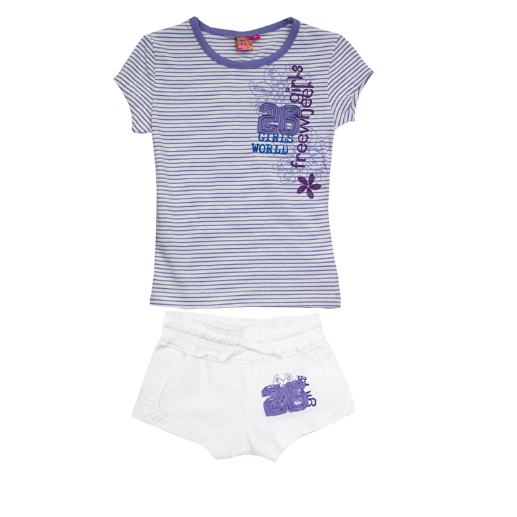 Комплект: Футболка та шорти Losan Mc baby girls (016802804/001) Білий