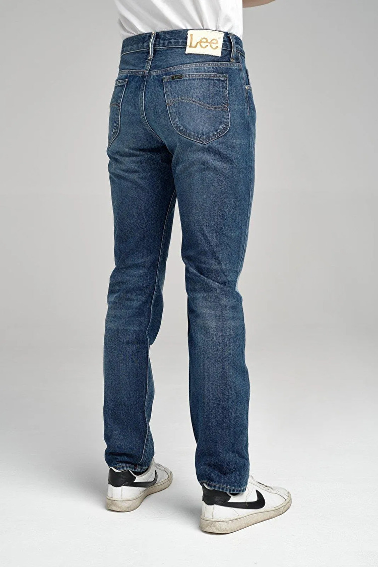 Джинси LEE Rider Premium Selvedge Slim Fit (L701FBHK) Темно-синій