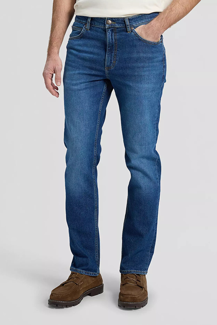 Джинси LEE Rider Slim Fit (112376408) Блакитний