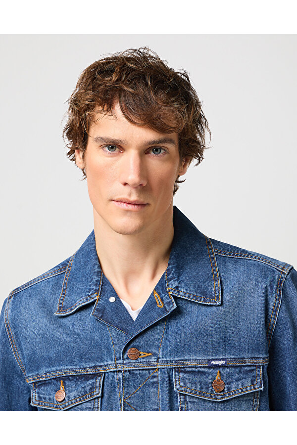 Куртка джинсовая WRG Classic Jacket Regular Fit (112128892) Синий