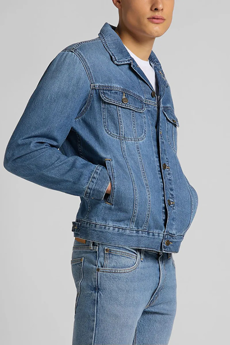 Куртка джинсовая LEE Rider Regular Fit (L89ZLJPI) Синий