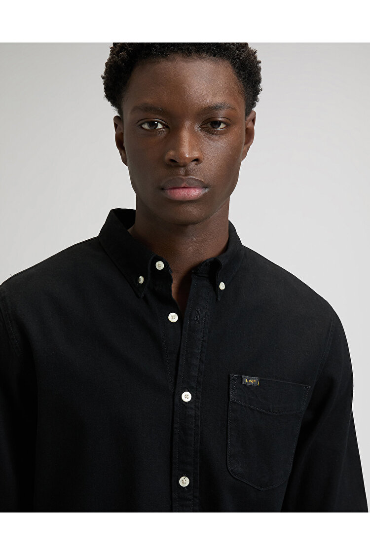 Рубашка LEE Lee Button Down Regular Fit (112376555) Черный